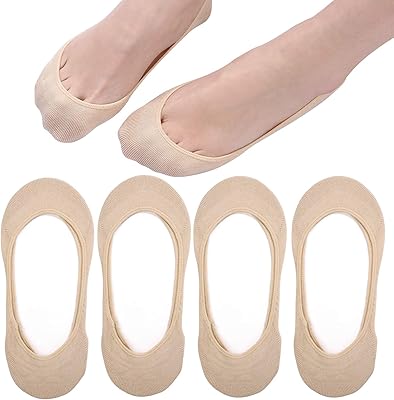 Invisible non -slip socks in cotton for women for summer flat shoes boat 4/8 pairs.. Experience DIAYTAR NIGERIA, where extensive product variety meets pocket-friendly prices and reliable delivery.