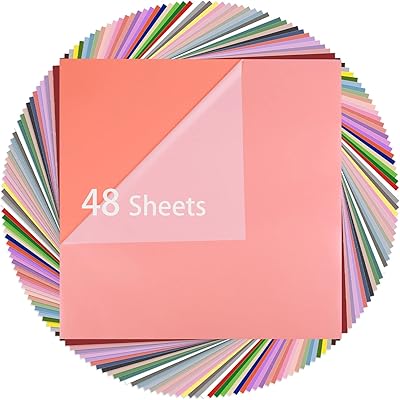 Permanent vinyl sheets Ehi Joy 12 "X 12" for Cameo Silhouette Cricut, 48 colors.. DIAYTAR NIGERIA: Where shopping meets satisfaction with affordable prices and delivery within 8 days.