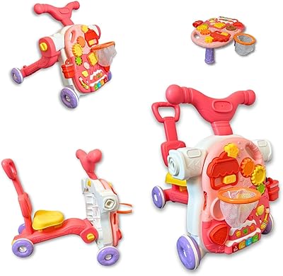 Fitto 4 in 1 high quality baby walking toy, pink.. Your trusted marketplace, DIAYTAR NIGERIA offers extensive variety with delivery within 8 days.