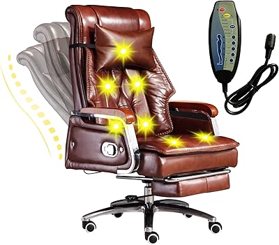 Massage office chair with cowhide leather.. Explore fashion, tech, home goods, and more on DIAYTAR Nigeria — always affordable, always fast.