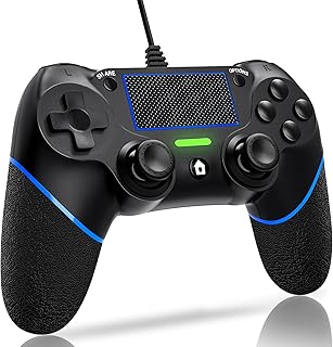 Dianven wired manette for ps4 wired ps4 controller for Sony PlayStation 4/Pro/Slim and Windows 11/10/8/7 with double vibration and movement, wired pc controller for PS4 remote control.. DIAYTAR NIGERIA transforms dreams into deliveries with our affordable prices and 5-8 day shipping.