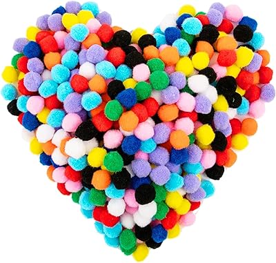 Alykdon colorful hair balls, 500 1 inch pompom pieces for crafts, colorful pompoms for creative craft decoration, children's craft project.. Great deals and fast delivery — the DIAYTAR Nigeria guarantee.