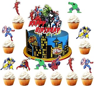 25 pieces Avengers Cake Topper Super -hero Cupcake Toppers Theme Birthday Party Decorations Government Decorations for Baby For Kids For Children.. Experience shopping without compromise at DIAYTAR NIGERIA, with vast selection and quick delivery.