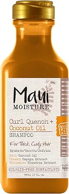 Maui Moi Moi Curl Quench + coconut oil shampoo, 384 ml.. Shop like never before with DIAYTAR NIGERIA's comprehensive marketplace and budget-friendly shipping.