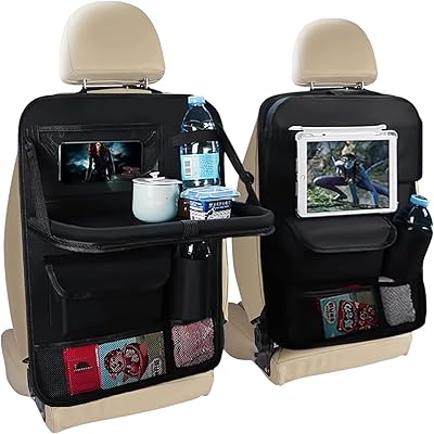 Car rear seat organizer: 8 storage pockets with organizer - Priest car seat backrest protections for toys and snacks with car accessories for children and toddlers, pack of 2.. Order today, receive in days — DIAYTAR Nigeria makes it possible.