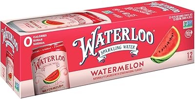Sparkling water from Waterloo watermelon - organic - 12 bottles x 355 ml - 0 sugar, 0 calorie, GMO -free, gluten -free, BPA, vegetable, 30 bars, kosher, artificial sweeteners, an alternative to sodas and tonic.. DIAYTAR Nigeria: trusted by thousands for fast, reliable delivery.