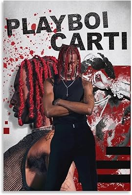 Feilei PlayBoi Carti Rapper Art Poster HD Impressions On Canvas Wall Art Bedroom Beauty Decor 12x18 inch (30x45 cm).. Your complete retail destination, DIAYTAR NIGERIA combines extensive variety with prompt delivery.