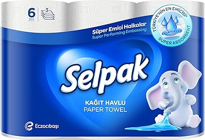 Sealpak super absorbent kitchen towel, 3 thicknesses 6 x 80 sheets.. Discover why thousands choose DIAYTAR NIGERIA for affordable products delivered in less than a week.