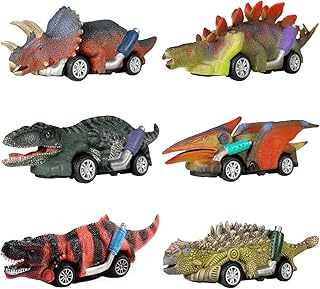 Toys dinosaurs to shoot cars, package of 6 dinosaurs toys for boys and toddlers of 3 years, toys for boys of 3, 4, 5 years and over, miniature cars to shoot, games of dinosaurs with T-Rex.. Discover the joy of online shopping with DIAYTAR NIGERIA's budget-friendly prices and reliable shipping.