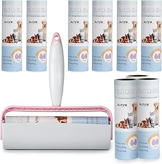 600 leafs of large anti-peluche rolves for animal hair, 6.3-inch portable plush, rotary brush to remove animal hair dust from clothes and furniture (pink).. Browse, shop, and receive — DIAYTAR Nigeria keeps it simple.
