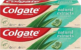 COLGATE NATURAL toothpaste aloe vera gum care 75 ml, economic package of 2.. DIAYTAR NIGERIA: Redefining online shopping with unbeatable prices and consistent delivery times.