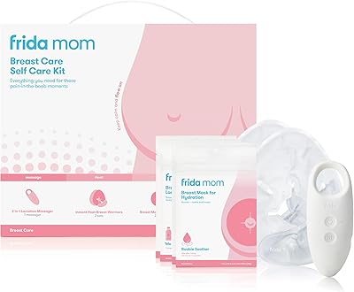 Auto -SOIN KIT 2 in 1 Frida Mom - Instant thermal masseur of breasts and breastfeeding mask - Set of 9 pieces, pink.. Wide range, low cost, fast delivery — that’s DIAYTAR Nigeria.