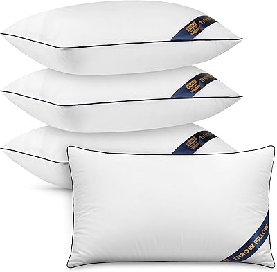 Utopia Bedding Filling cushions (4), 30 x 50 cm (12 '' x 20 ''), interior pillowcases, decorative rectangular pillows, pillowcase for sofa and sofa (white).. DIAYTAR NIGERIA: Where every purchase is affordable and delivery is always within a week.