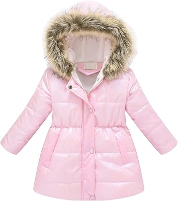 Thick hooded winter coat and hot windshield for little girls size 4.. Shop with confidence at DIAYTAR NIGERIA, offering thousands of products with budget-friendly shipping.