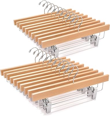 Hanging wooden DIY wooden DIY Wooden Pants With Adjustable Clips and 360 -degree swivel hook, width 35 cm - 25 pieces.. With DIAYTAR Nigeria, you can browse through thousands of items at the best prices. Place your order today and receive it in less than a week.