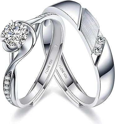 Set of assorted torque rings endless love for men and women, engagement ring adjustable in 925 silver with romantic heart, engagement and birthday ring.. DIAYTAR NIGERIA: Where affordability meets reliability with thousands of products delivered promptly.