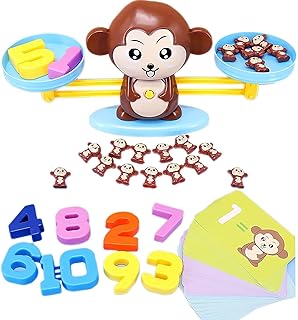 Great monkey balance mathematical toys, Montessori weighing educational toys, balance mathematical toy for balances for 3, 4, 5 years.. DIAYTAR NIGERIA brings the marketplace to your screen with affordable products delivered in 5-8 days.