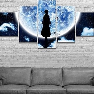 Huudnhyk Canvas Wall Art 5 Pieces HD Print Manga Images Moon And Girls Anime Modern Home Decor Decorative Paintings House.. Shop with confidence at DIAYTAR NIGERIA, Nigeria's premier affordable e-commerce platform.