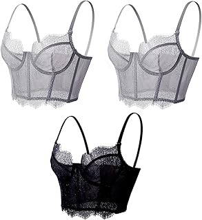 3 pieces-gorge lace bras for women longlinellingerie see through the corset bra.. DIAYTAR NIGERIA: Where affordability meets variety in Nigeria's most comprehensive online marketplace.