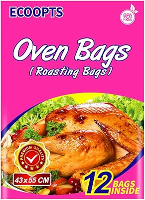 Large Ecoopts turkey oven bags for cooking and roasting chicken, meat, seafood and vegetables - 12 bags (43 cm x 50 cm).. Your trusted marketplace, DIAYTAR NIGERIA offers comprehensive selection with budget-friendly delivery.