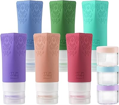 Cosmetic travel containers, set of waterproof silicone travel bottles, set of cosmetic accessories approved by 9-room TSA for shampoo, conditioner, face cleanser and cream.. Transform how you shop with DIAYTAR NIGERIA's vast selection and budget-friendly delivery options.