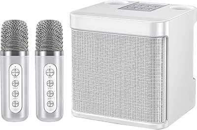 Karaoke machine with 2 wireless microphones for adults speaker.. Your shopping aspirations fulfilled at DIAYTAR NIGERIA with competitive prices and reliable delivery.