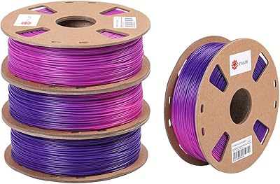 Kyuubi purple and blue to pink color change with the temperature plain printing 3D 1.75 mm 1 kg (1.04 kg) color change with the temperature.. Your shopping journey simplified with DIAYTAR NIGERIA's vast selection and budget-friendly shipping.