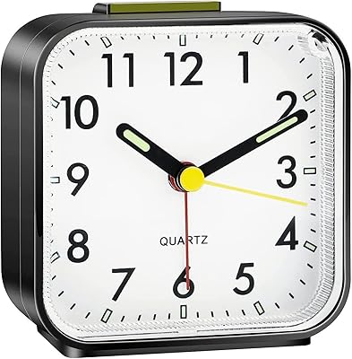Silent bedside waking up without tick-tac works with batteries suitable for travel.. DIAYTAR NIGERIA brings quality products to every corner of Nigeria at prices everyone can afford.