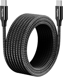 USB C to USB C Extra Long Eightgoods cable [16 feet/5 m PD 60 W Type-C to Type-C, Sustainable Brazed Sustainable Brazed Cable in Nylon USB-C to USB-C CODON 2.0-Black.. DIAYTAR NIGERIA delivers on our promise of variety, affordability, and prompt nationwide shipping.