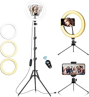 Light ring with tripod and phone support ring for selfie.. DIAYTAR NIGERIA: Simplifying access to thousands of products with affordable nationwide shipping.