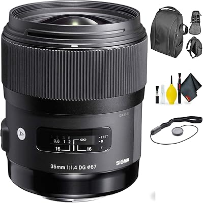 Sigma art 35mm f/1.4 DG HSM objective for cannon + Deluxe lens cleaning kit.. DIAYTAR NIGERIA brings online shopping to every Nigerian with affordable prices and reliable shipping.