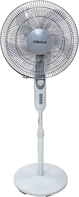 Fan on noble standing gray 16 inch 1200 tr-min 3 speeds 5 blades with timer.. Experience shopping freedom with DIAYTAR NIGERIA's vast selection and 5-8 day nationwide delivery service.