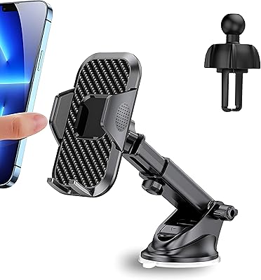 Support Phone Anti-Vibration for Car which rises on the dashboard, the windshield and the ventilation mouth, hands free, modifiable in one click and 360-degree rotation for all smartphones from 4.0 to 7.1 inches.. DIAYTAR NIGERIA: Where shopping is easy, prices are low, and delivery is just days away.