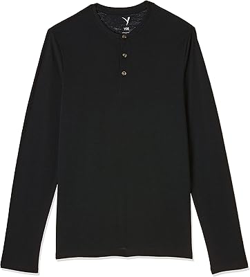 Henley T-shirt with long sleeves for men.. Discover endless shopping possibilities at DIAYTAR NIGERIA, with budget-friendly prices and reliable delivery.