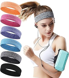 Non -slip sports bands absorbing perspiration for training, excellent sports banners for racing, extensible yoga fast drying for women and men (6 pieces), black, 9.. Discover the joy of choice with DIAYTAR NIGERIA's extensive selection and budget-friendly shipping.