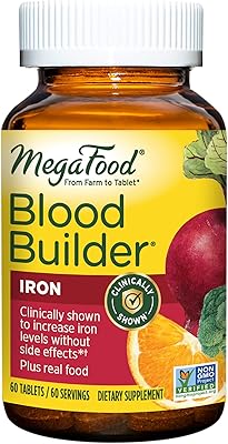 Megafood is a nutritional complement of Blood Builder to increase iron levels without side effects - supports energy with iron, vitamin B12 and folic acid - vegetarian - 60 tablets.. Shop from anywhere in Nigeria and receive your DIAYTAR purchases at affordable prices within a week.
