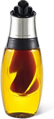 Kool & Mason Double pouring for oil and vinegar, 4.2 x 4.2 x 9.7 inches.. DIAYTAR NIGERIA makes online shopping accessible with our comprehensive platform and prompt delivery service.