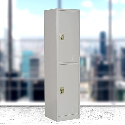The best two -door cabinet, steel metal storage cabinet - with two shelves - for the house, the school and the desk - lock with plastic handle (white).. DIAYTAR NIGERIA: Connecting Nigerians with their needs through affordable prices and 5-8 day shipping.