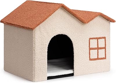 Bed for pets Holly Pet House, double roof dog bedroom for small and medium -sized dogs, bedbooks for cat resistant and outdoor weather, Portable foldable shelter with shelter.. Discover the joy of online shopping with DIAYTAR NIGERIA's budget-friendly prices and reliable shipping.