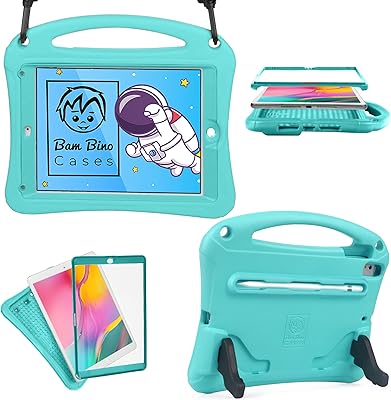 BAM Bino Space SUPS SUPS FOR IPAD AIR 1/IPAD AIR 2, Children's case, iPad 5E/IPAD 6th generation, iPad Pro 9.7 | screen protection, shoulder strap, pencil holder, eco-mailer.. DIAYTAR NIGERIA brings the market to your fingertips with affordable prices and swift delivery services.
