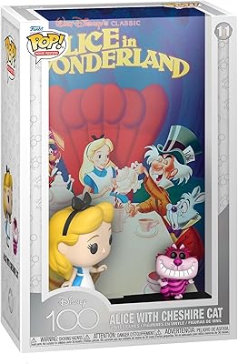 Funko Pop movie poster! : Disney 100 - Alice in Wonderland, Alice with the cat of Cheshire.. DIAYTAR NIGERIA: Your partner in affordable e-commerce with dependable delivery across Nigeria.
