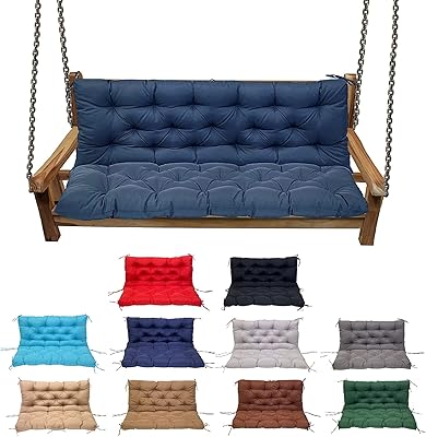Porch swing cushions, suitable for 2-3 places, waterproof outdoor swinging cushions, garden terrace with backrest, swing replacement cushions, washable replacement cushions for exterior swing.. DIAYTAR Nigeria: Great value, fast delivery, and endless options.