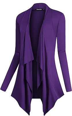 Open vest on the front with long sleeves and irregular hem for women.. Join thousands of satisfied shoppers on DIAYTAR Nigeria.