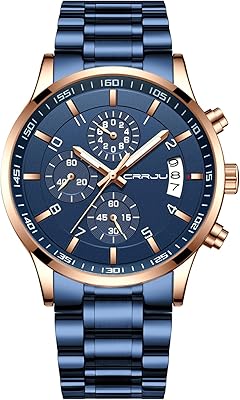 CRJU multifunction chronograph watch for men with functional dials, stainless steel bracelet, waterproofing wristwatch.. Discover endless possibilities with DIAYTAR NIGERIA's comprehensive catalog and reliable delivery service.