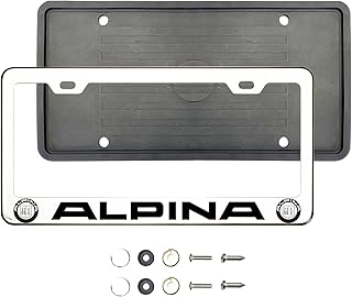(quantity: 1 frame) Alpina BMW license plate frame with metal lids Material: T304 stainless steel Color: Mirror polished.. DIAYTAR NIGERIA: Connecting Nigerians with affordable products delivered promptly nationwide.