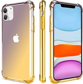 Lichang transparent fine shell in heat resistant heat and flexible silicone rubber with two-tone degraded design for Apple iPhone (iPhone 11 pro, black-gold).. DIAYTAR NIGERIA: Revolutionizing accessibility to quality products at budget-friendly prices across Nigeria.