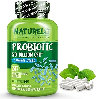 Naturilo Probiotic supplement - Ideal for digestive health and immune support - Ultra powerful probiotic - 50 billion UFC - 11 strains - No refrigeration required - 30 vegetarian capsules.. Order today, receive this week — shopping with DIAYTAR Nigeria is that simple.