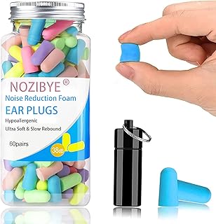 60 pairs of super soft foam earplugs, noise earplugs, the highest noise reduction ratio of 38 dB, earplugs to sleep, snore, study, travel, loud noise, etc. (multicolored).. Shop with purpose at DIAYTAR NIGERIA, where your money goes further and delivery is always prompt.