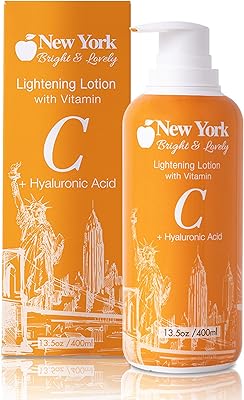 New York Bright & Lovely Lightening Lotion with Vitamin C and 400 ml hyaluronic acid.. Discover the convenience of DIAYTAR NIGERIA's vast e-commerce platform with delivery in just 5-8 days.
