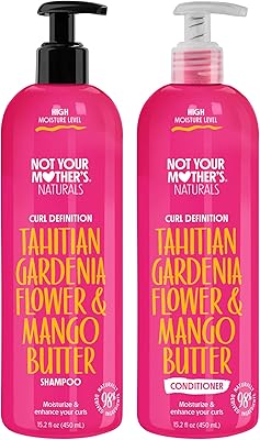 Collection not Your Mothers Curl Definition Naturals - Tahiti Gardenia and Mango butter - Hydrates and improves loops (shampoo and revitalizing, pack of 2).. DIAYTAR NIGERIA: Where affordability and variety come together with nationwide 5-8 day delivery.